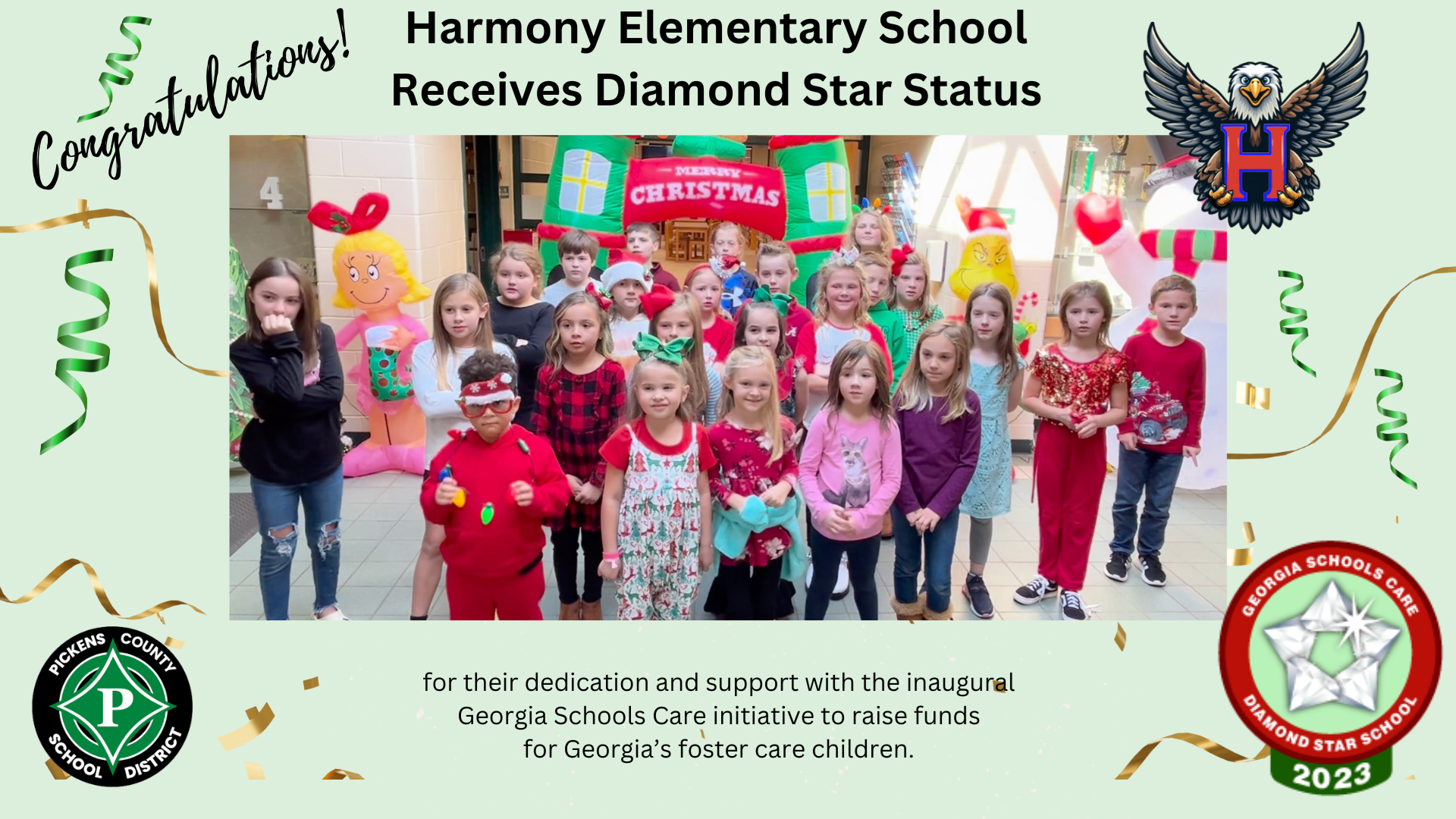 Harmony Elementary Receives Diamond Star Status!!!